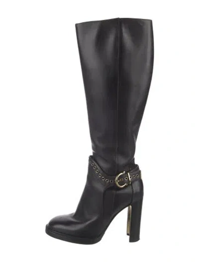 Pre-owned Ferragamo Leather Boots In Black