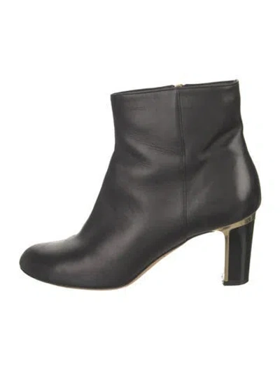 Pre-owned Ferragamo Leather Boots In Black