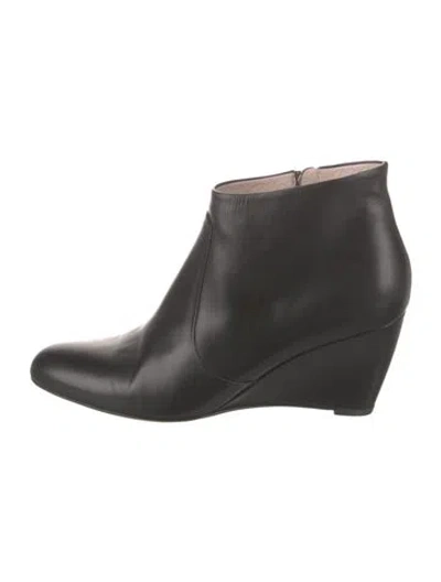 Pre-owned Ferragamo Leather Boots In Black