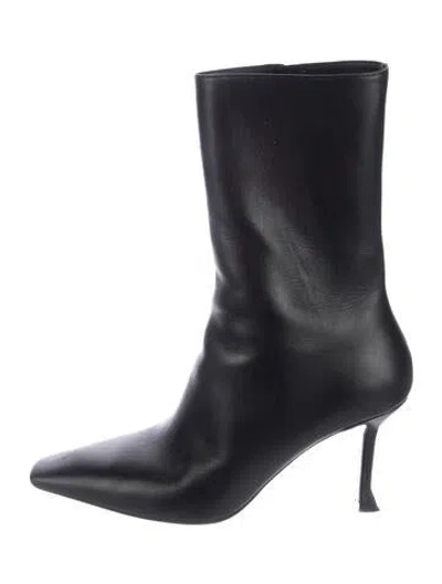 Pre-owned Ferragamo Leather Boots In Black