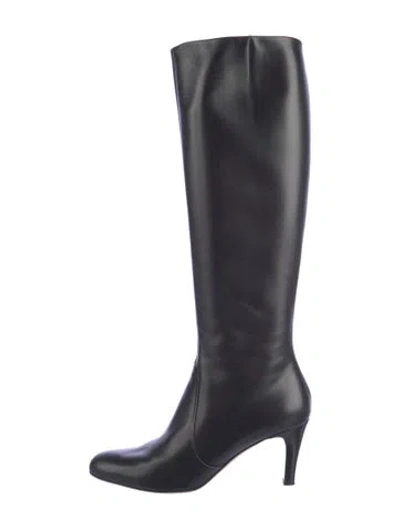 Pre-owned Ferragamo Leather Boots In Black