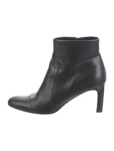 Pre-owned Ferragamo Leather Boots In Black