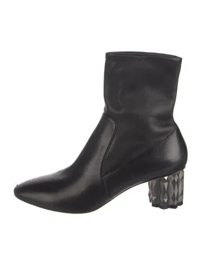 Pre-owned Ferragamo Leather Boots In Black
