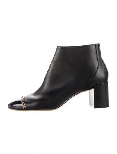 Pre-owned Ferragamo Leather Boots In Black