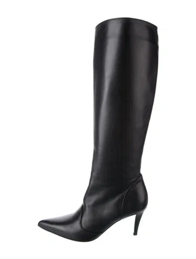 Pre-owned Ferragamo Leather Boots In Black