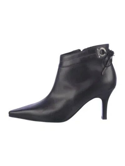 Pre-owned Ferragamo Leather Boots In Blue