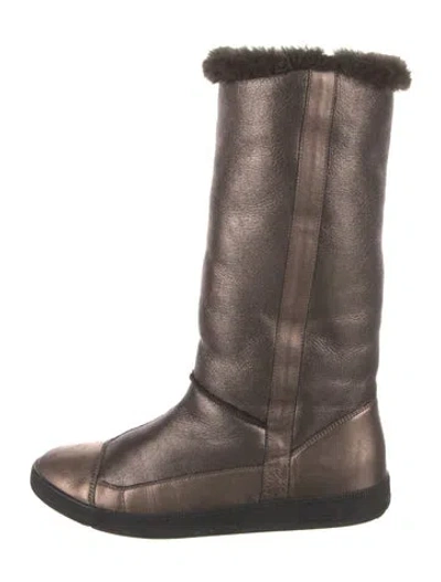 Pre-owned Ferragamo Leather Boots In Brown
