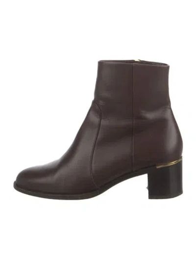 Pre-owned Ferragamo Leather Boots In Brown