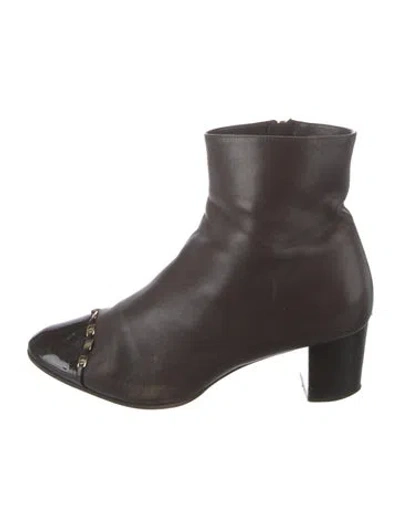 Pre-owned Ferragamo Leather Boots In Brown