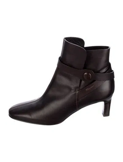 Pre-owned Ferragamo Leather Boots In Brown