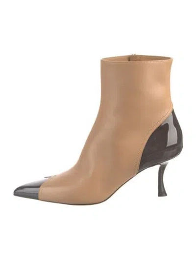 Pre-owned Ferragamo Leather Boots In Neutrals