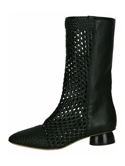 Pre-owned Ferragamo Leather Boots W/ Tags In Black