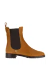 Ferragamo Leather Boots In Yellow