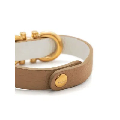 Ferragamo Leather Bracelet In Multi