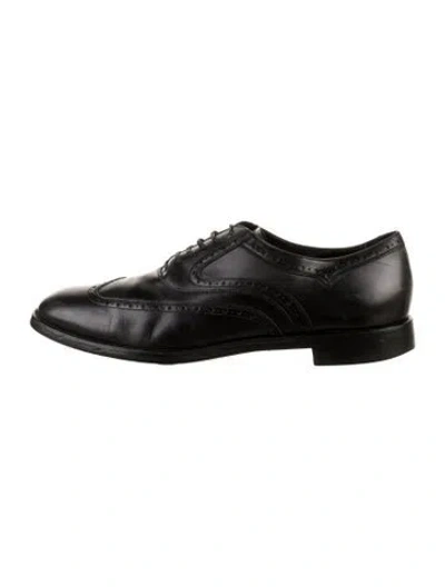 Pre-owned Ferragamo Leather Brogues In Black
