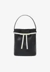 Ferragamo Bucket Bag Mascarpone Bow Salvatore Top Handle In Black