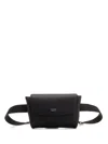 Ferragamo Leather Bum Bag In Black