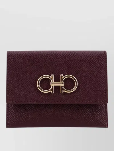 Ferragamo Leather Card Holder External Compartment