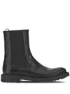 Ferragamo Leather Chelsea-boots In Black