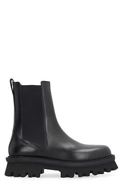 Pre-owned Ferragamo Leather Chelsea Boots In Black