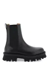 Ferragamo Chunky Sole Leather Chelsea Boots In Multicolor