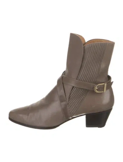 Pre-owned Ferragamo Leather Chelsea Boots In Multi