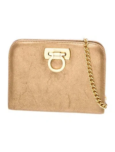 Pre-owned Ferragamo Leather Clutch