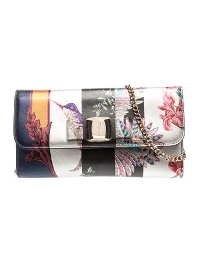 Pre-owned Ferragamo Leather Clutch