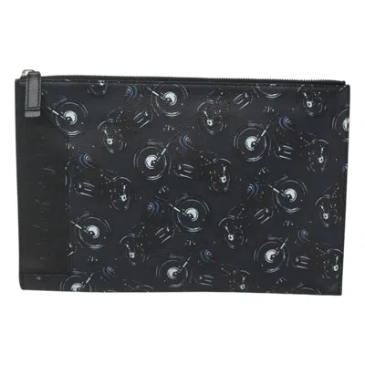 Pre-owned Ferragamo Leather Clutch Bag () In Black