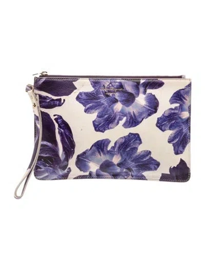 Pre-owned Ferragamo Leather Clutch In Multi