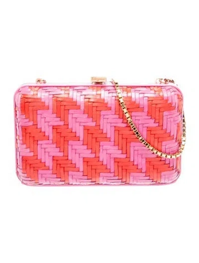 Pre-owned Ferragamo Leather Clutch In Pink