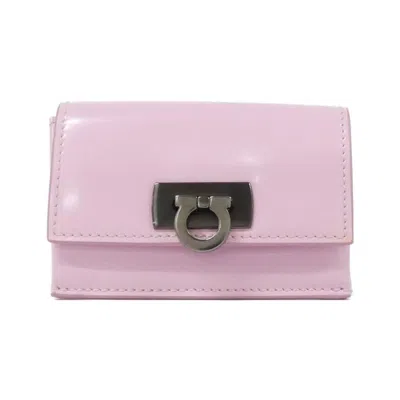 Pre-owned Ferragamo Leather Coin Purse/coin Case () In Pink