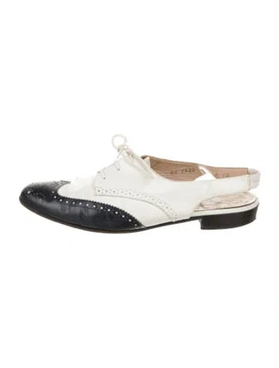 Pre-owned Ferragamo Leather Colorblock Pattern Mules In Multi