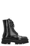 Ferragamo Orlando Leather Boot In Black