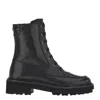 Ferragamo Black 30 Gancini Leather Biker Boots In Black