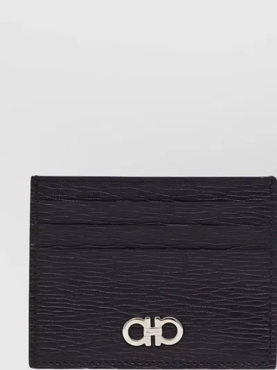 Ferragamo Leather Credit Card Case Gancini