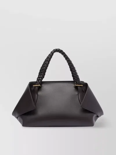 Ferragamo Leather Cross-body Bag Braided Handles