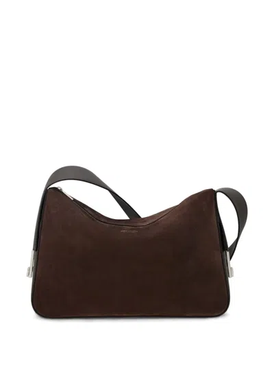 Ferragamo Leather Cross Body Bag In Brown