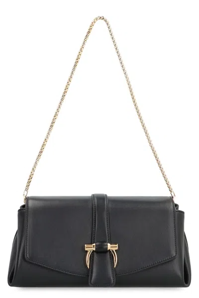 FERRAGAMO FERRAGAMO LEATHER CROSSBODY BAG