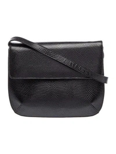 Pre-owned Ferragamo Leather Crossbody Bag In Black