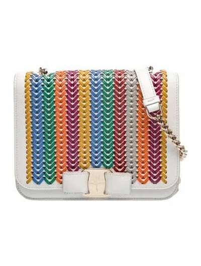 Pre-owned Ferragamo Leather Crossbody Bag In Multicolor