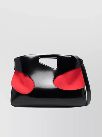 Ferragamo Leather And Fabric Tote Bag In Multicolor