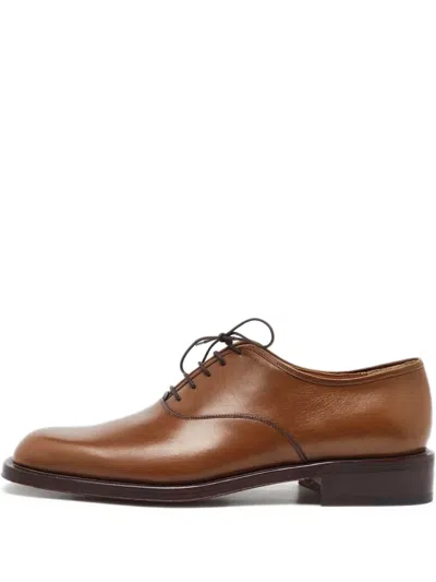 Pre-owned Ferragamo Leather Derby Shoes
