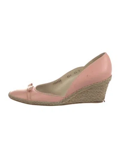 Pre-owned Ferragamo Leather D'orsay Pumps In Multi