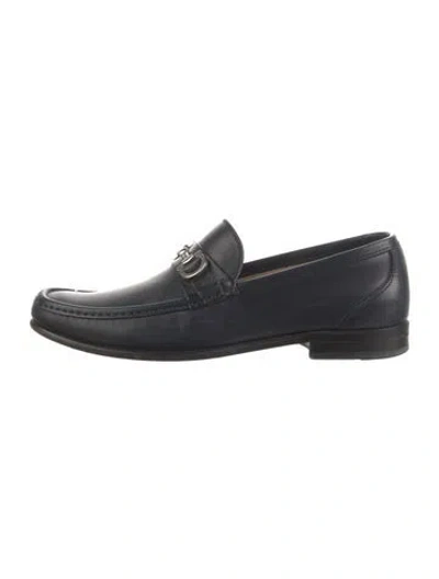 Pre-owned Ferragamo Leather Dress Loafers In Brown