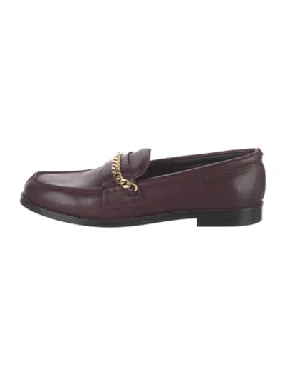 Pre-owned Ferragamo Leather Dress Loafers In Multi