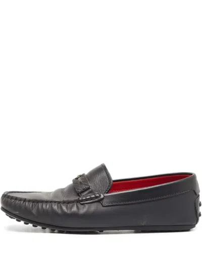 Pre-owned Ferragamo Leather Driver Loafers
