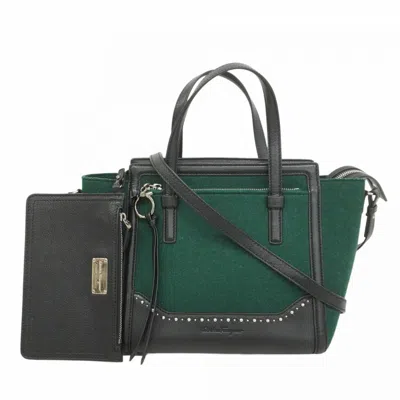 Pre-owned Ferragamo Leather Felt Handbag () In Multi
