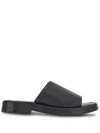 Ferragamo Crossover-strap Leather Slides