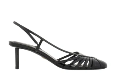 Ferragamo Leather Flat Shoes, Sleek Design In Black